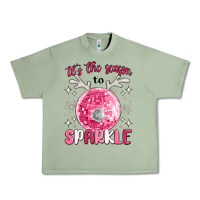 Oil Green it's the season to sparkle Urban Heavy Tee - MaliasSmallBusiness