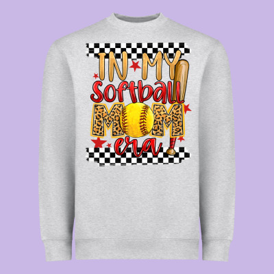 In My Softball Mom Era Heavyweight Sweatshirt Designed By Artiststas