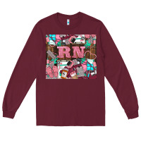Burgundy rn Long Sleeve Tee - LillyAllenDesigns