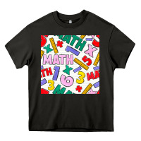 Math Seamless Pattern Heavy Core Tee | Teevron