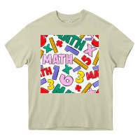 Mossy math seamless pattern Heavy Core Tee - BundleAndBundleShop