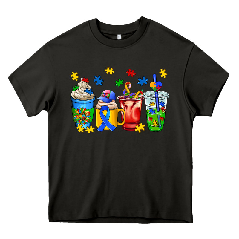 Autism Coffee Cup Heavy Core Tee by AdoDesignShop | Teevron