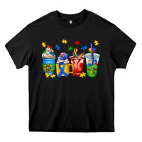 Black autism coffee cup Heavy Core Tee - AdoDesignShop