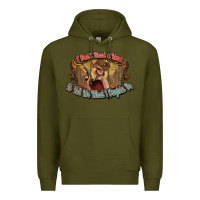 Army Green I don't need a man Cowgirl western Premium Hoodie - HowdyJamesFarm