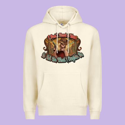 I Don't Need A Man Cowgirl Western Premium Hoodie Designed By Howdyjamesfarm