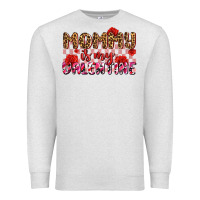 Oatmeal Heather mommy is my valentine olıvıa Premium Sweatshirt - OliviaCreatesArt