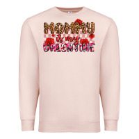 Pale Pink mommy is my valentine olıvıa Premium Sweatshirt - OliviaCreatesArt