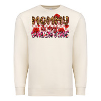 Sandshell mommy is my valentine olıvıa Premium Sweatshirt - OliviaCreatesArt