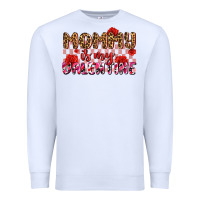 White mommy is my valentine olıvıa Premium Sweatshirt - OliviaCreatesArt