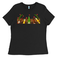 Black beer party for christmas Ladies Tee - AdoDesignShop