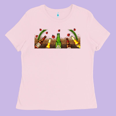 Beer Party For Christmas Ladies Tee Designed By Adodesignshop