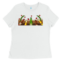 White beer party for christmas Ladies Tee - AdoDesignShop