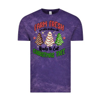 Cloud Purple farm fresh christmas tree Vintage Tee - MaliasSmallBusiness