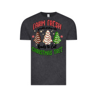 Vintage Black farm fresh christmas tree Vintage Tee - MaliasSmallBusiness