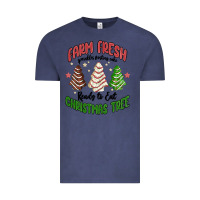 Vintage Denim farm fresh christmas tree Vintage Tee - MaliasSmallBusiness