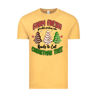 Vintage Mustard farm fresh christmas tree Vintage Tee - MaliasSmallBusiness