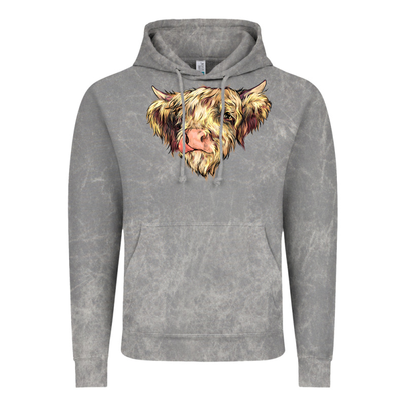 Scottish Cow Vintage Hoodie by NancyCooperArtShop | Teevron