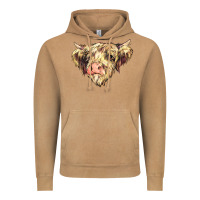 Vintage Camel scottish cow Vintage Hoodie - NancyCooperArtShop
