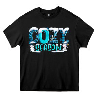 Black cozy season with snowman ado Heavy Core Tee - AdoDesignShop