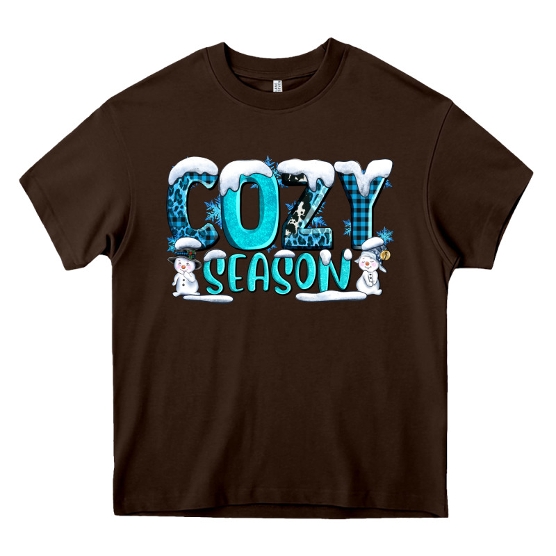 Cozy Season With Snowman Ado Heavy Core Tee by AdoDesignShop | Teevron