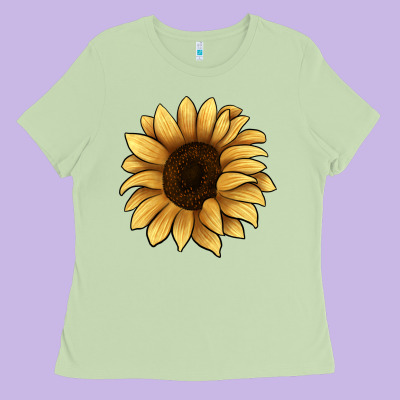 Sunflower Ladies Tee Designed By Jahusdesignshop