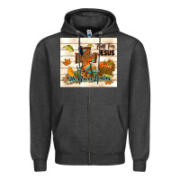 Charcoal Heather fall for jesus he never leaves Zipper Hoodie - TumblerDesignByShophia