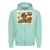 Seafoam fall for jesus he never leaves Zipper Hoodie - TumblerDesignByShophia