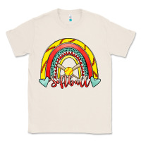 Natural Softball Rainbow Classic Tee - RanaPortraitStore