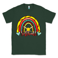 Sports Green Softball Rainbow Classic Tee - RanaPortraitStore