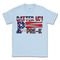 Dusty Blue batter up pre k Classic Tee - JahusDesignShop
