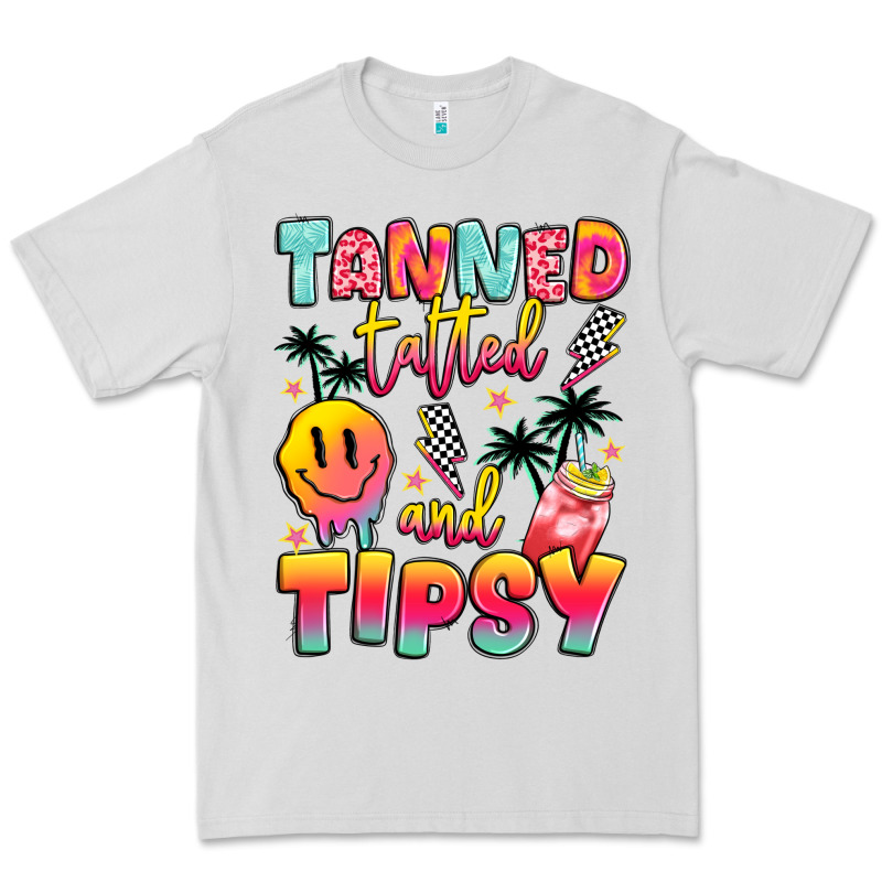 Tanned Tattled And Tipsy Premium Tee by JahusDesignShop | Teevron