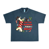 Midnight Navy tis the season tıbıa jolly Urban Heavy Tee - MaliasSmallBusiness