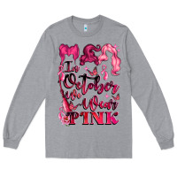 Heather Grey in october we wear pink Long Sleeve Tee - LillyAllenDesigns