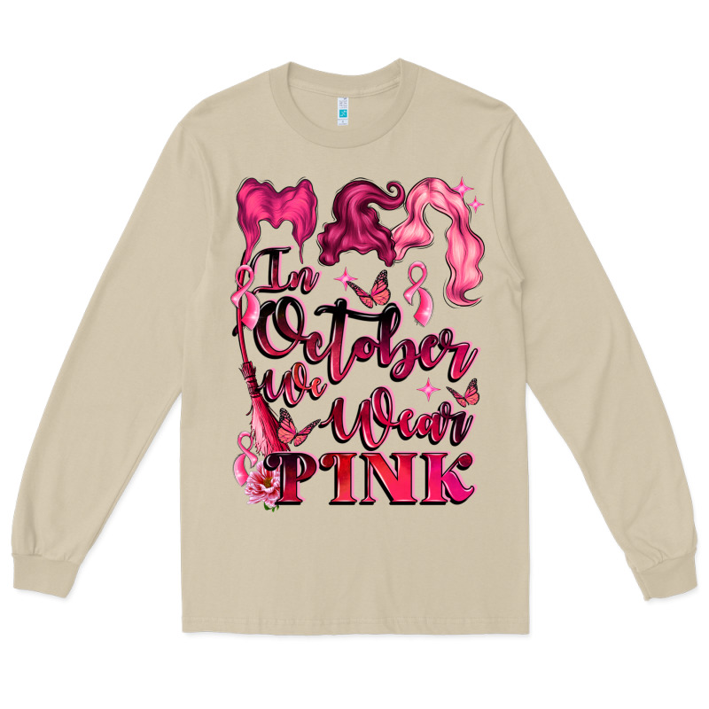 In October We Wear Pink Long Sleeve Tee by LillyAllenDesigns | Teevron