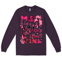 Plum in october we wear pink Long Sleeve Tee - LillyAllenDesigns