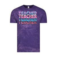 Cloud Purple teacher stacked Vintage Tee - NancyCooperArtShop