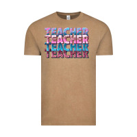 Vintage Coffee teacher stacked Vintage Tee - NancyCooperArtShop