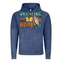 Vintage Denim rejoicing in hope Vintage Hoodie - NancyCooperArtShop