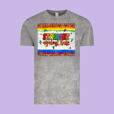 Straight Against Hate Tumbler Vintage Tee Designed By Jahusdesignshop
