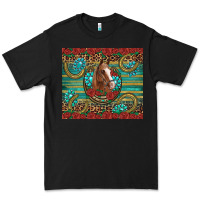 Black western horse horseshoe roses gemstones glitter wooden Premium Tee - Artiststas