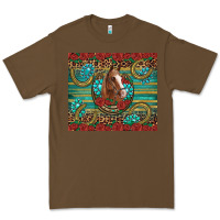 Cacao western horse horseshoe roses gemstones glitter wooden Premium Tee - Artiststas