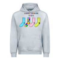 Heather Grey Titi Pretty Art Being Different Is Cool Urban Hoodie - CowhideDigitalArt