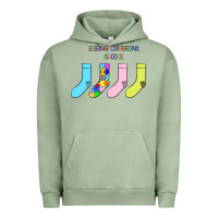 Pigment Oil Green Titi Pretty Art Being Different Is Cool Urban Hoodie - CowhideDigitalArt