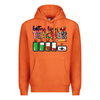 Carrot battery life of teacher Premium Hoodie - CowGirlArtShop