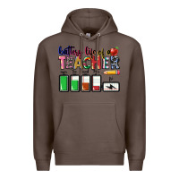 Coffee battery life of teacher Premium Hoodie - CowGirlArtShop