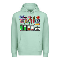 Seafoam battery life of teacher Premium Hoodie - CowGirlArtShop