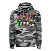 Slate Camo battery life of teacher Premium Hoodie - CowGirlArtShop