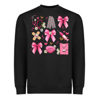Coquette Bow Nurse Heavyweight Sweatshirt | Teevron