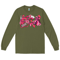 Army Green pca breast cancer patient care assistant Long Sleeve Tee - LillyAllenDesigns