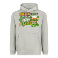 Moon Dust Safety first drink with a Nurse St. Patrick's Day Heavyweight Hoodie - CowGirlArtShop